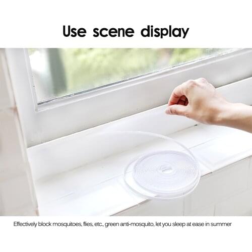 150*200cm Insect Resistant Netting Mesh Nylon Curtain Screen Easy to Clean for Living Room Window Self-adhesive Window Screen