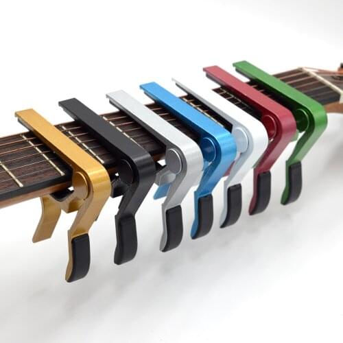 1pc Universal Capo Guitar Accessories Quick Change Clamp Key Aluminium Alloy Metal Acoustic Classic Guitar Capo for Guitar Parts