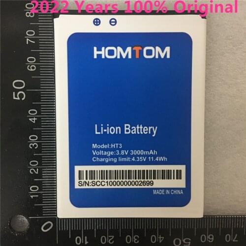 High Quality New Backup HT3 Battery For Homtom HT3 HT3 Pro 3.8V 3000mAh Replace Mobile Phone Batteries In Stock Recharge