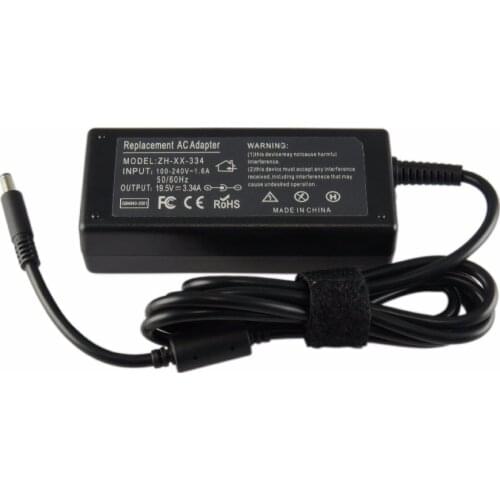 19.5V 3.34A 65W Laptop Ac Power Adapter Charger For Dell Xps 13 12 Ultrabook Small Round Pin Factory Direct High Quality