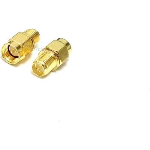10 pcs RF coaxial coax adapter SMA Male to RP SMA Female Connector Plug