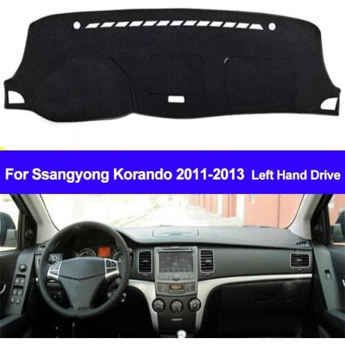 TAIJS Car Dashboard Cover Dashmat For Ssangyong Korando 2011 2012 2013 Auto Dash Mat Sun Shade Dash Board Cover Pad Carpet