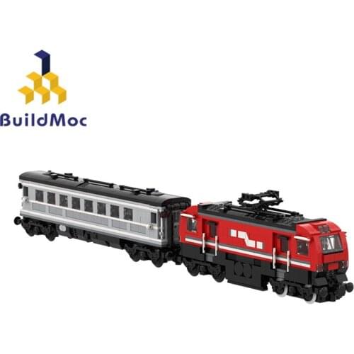 BuildMoc High-Tech Train Tractor Motor Collection 1268PCS MOC Model Building Blocks Toys for Children DIY Toy Kids Gifts Trains