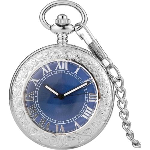 Luxury Automatic Mechanical Watch Men Fashion Gray Dial Watches Steampunk Pocket Watch Clock Vintage Self Winding Auto Relogio