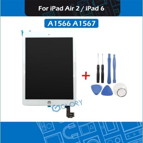For iPad Air 2 A1566 A1567 LCD Screen Assembly Display Touch Screen Digitizer Assembly Replacement