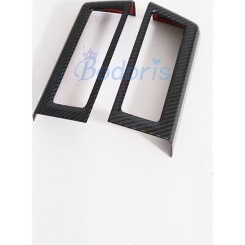 For Toyota Hiace 2019 Carbon Fiber Color Interior Dashboard AC Outlet Air Vent Cover Panel Car Styling Accessories