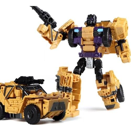 Haizhixing 5 In 1 Transformation toys boy Anime Devastator Robot Ko Version Gt Action Figure Aircraft tank Military Model Toys