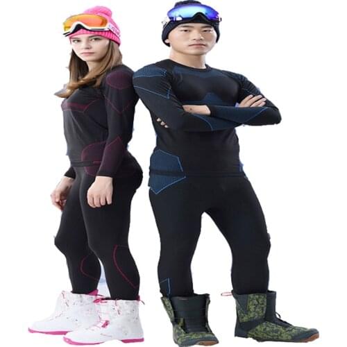 Snowboarding Functional underwear men and women autumn and winter warm tights Breathable quick-drying sports Ski underwear sets