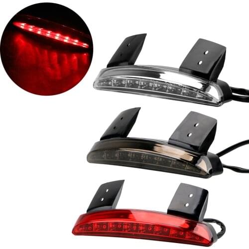 LEEPEE Fender Edge Red LED Brake Tail light Cafe Racer for XL 883 1200 Motorcycle Lights Rear Motorcycle Accessories
