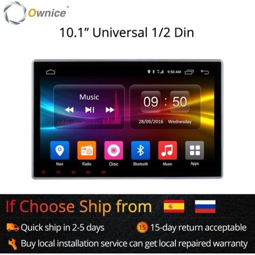 Ownice K2 10.1" Universal 2 din Car dvd radio Player Navigation GPS Android 6.0 Octa Core 4G LTE 2GB+32GB DAB+ TPMS Carplay