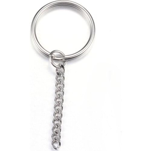 PandaHall 100pc 304 Stainless Steel Metal Key Chain Ring 74x30mm Keyrings Keychain Daily Used Jewelry DIY Discount High-Quality
