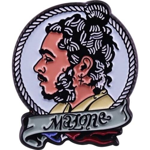 Feel just like a rockstar? grab yourself your very own Post Malone pin badge