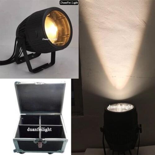 With Flycase 4lot Wram White COB Par 200W Cool White Optional 3200 K-5600 K Waterproof COB LED Par 200 watt