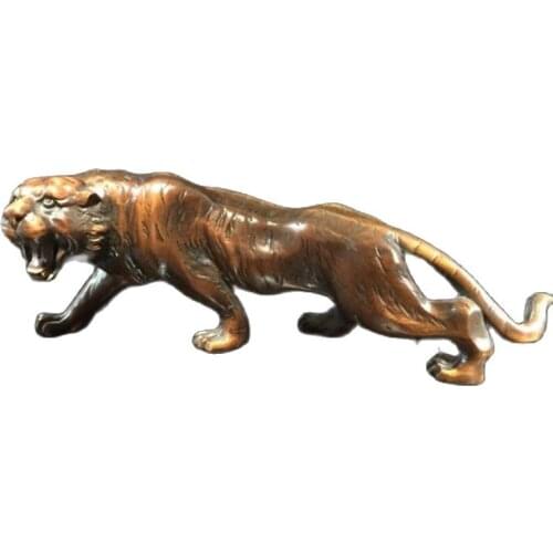 Boxwood tiger awe inspiring four directions Fengshui ornaments creative gifts home animals tiger car decoration