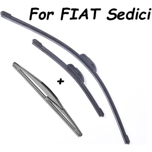 Front & Rear Wiper Blades For Fiat Sedici From 2006 2007 2008 2011 2012 2013 Years Windscreen Wiper Car Accessories