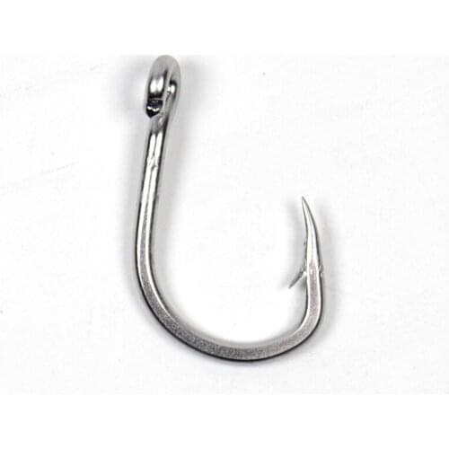 Thick Wire Stainless Steel Saltwater Fishing Hook Trolling Jig Hook 4/0 5/0 6/0 7/0 8/0 9/0 10/0 Sea Fishing Terminal Tackle
