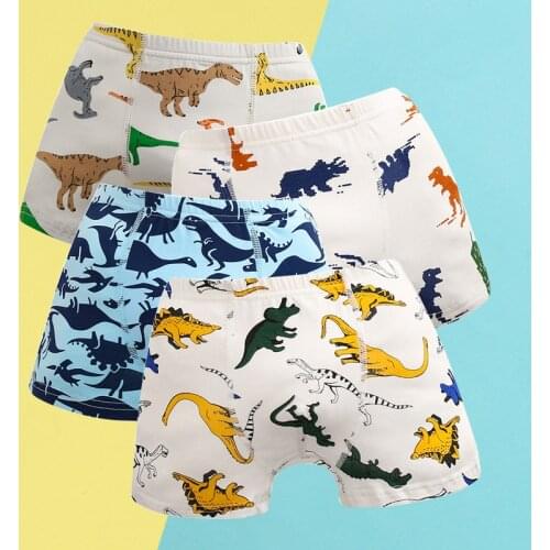 2Pcs/Lot Boys Panties Cotton Underwear 1-12 Year Cute Underpants Cartoon Kids Panties Children Short Briefs