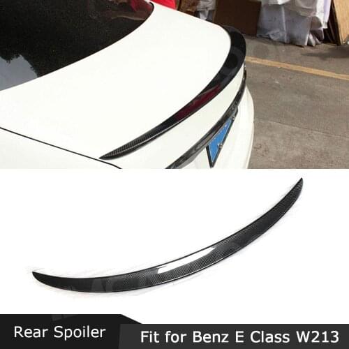 Carbon Fiber / FRP Rear Spoiler Boot Trunk Wings For Mercedes Benz W213 4-Door Sedan E200 E220 E250 E300 AMG 2016 - 2019