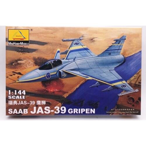 1: 144 Sweden SAAB JAS-39 GRIPEN Gryphon Fighter Military Assembly Aircraft Model