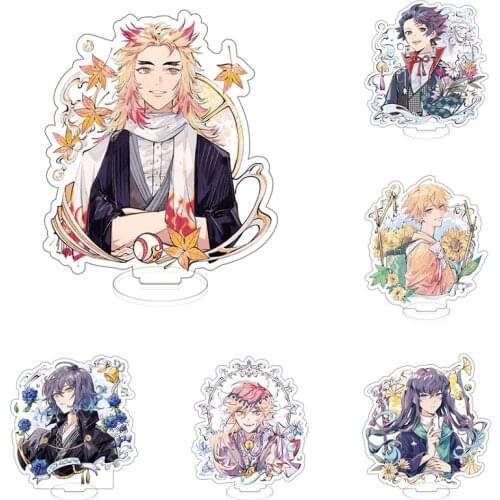 15cm Anime Figure Rengoku Kyoujurou Action Figures Demon Slayer Acrylic Stand Model Toys Decoration Cosplay DIY Collection Gifts