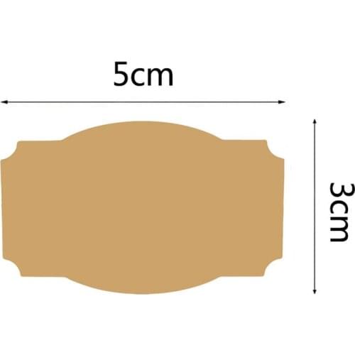 250 pcs Vintage Blank Kraft Label Handmade Sealing Sticker For Gift Cake Baking Sealing Packaging DIY