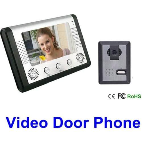 7 Inch Security Home Video Wired Intercom System Door Phone Doorbell Camera