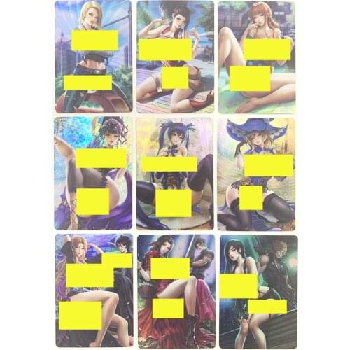 9pcs/set ACG Sexy Double-sided Card Third Set Hobby Collectible Cartoon Card Sexy Nude Toy Hobby Collectible Card Gentleman Card