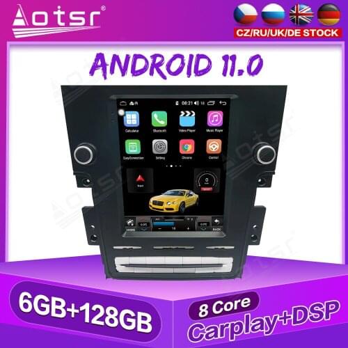 6G+128GB Android 11 Car Stereo Multimedia Radio Player For Lincoln Navigator Tesla Screen Auto GPS Navigation Carplay Head Unit