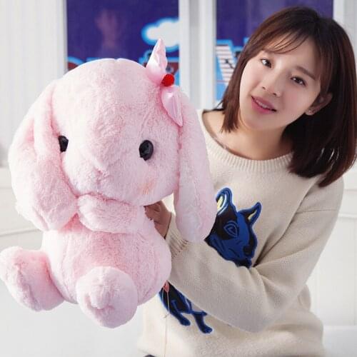 75cm Big Lop Rabbits Plush Doll Toys Cute Bunny Doll Stuffed Soft Animal Rabbits Appease Baby Pillow Children Kid Gift