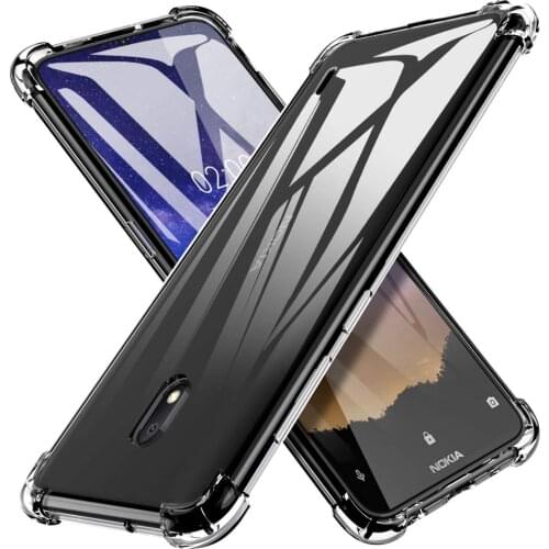 For Nokia 2.2 Case Heavy Duty Drop-proof Armor Clear Soft TPU Case Cover For Nokia 2.2 2019 TA-1188 TA-1191 TA-1179 TA-1183