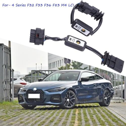 For BMW 4 Series F32 F33 F36 F83 M4 LCI 2 PCS Black Dynamic Turn Signal Indicator LED Taillight Add-On Module Cable Wire Harness
