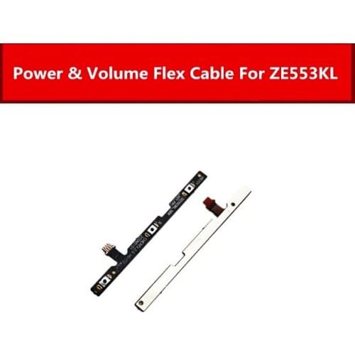 On OFF Power Flex Cable For Asus Zenfone 3 Zoom ZE553KL Z01HD Volume Flex ribbon For Asus Zoom ZX550ML ZX551ML Switch Button