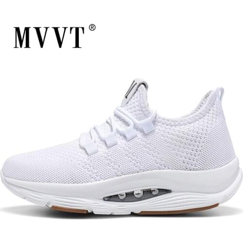 Super Comfortable Women Running Shoes Air Sole Breathable Women Sneakers White Sport Shoe Lace Up Daily Leisure Fitness Shoes