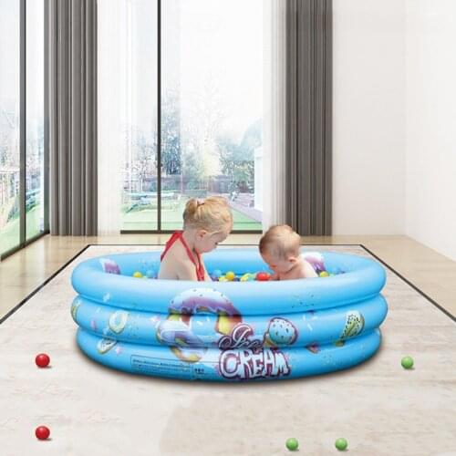 PVC Round Inflatable Swimming Pool Thicken Bath Barrel Adults Kid Folding Bathtub Toy Pool Fishing Pond Inflatable Swimming Pool