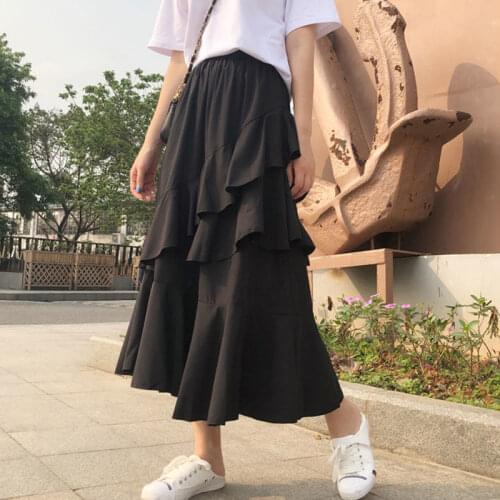 Женские юбки макси Lucyever China At AliExpress