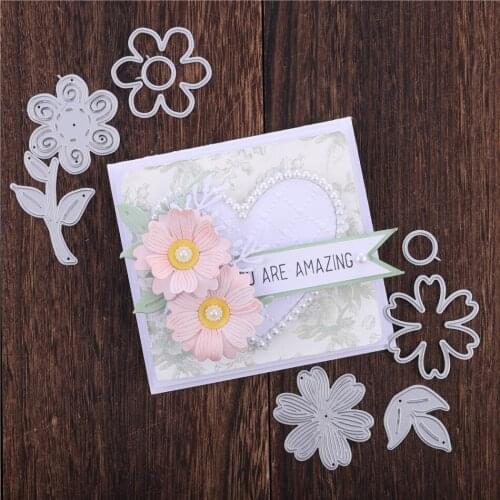 YaMinSanNiO Flower Dies Metal Cutting Dies for DIY Scrapbooking Craft Card Embossing Die Cut New Template Stencil Embossing 2020