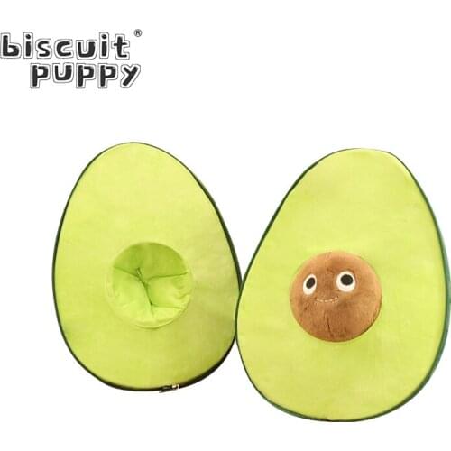 35CM Cute 3D Avocado Plush Toy Stuffed Soft Cartoon Fruit Doll Kids Accompany Pillow Sofa Cushion Kids Girls Birthday Gifts