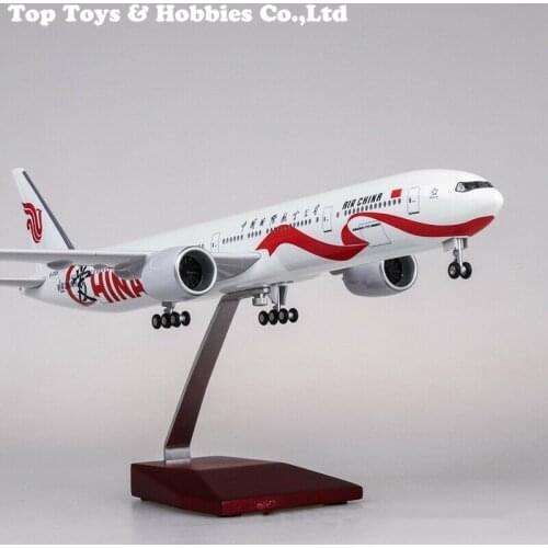 1/157 Scale China Boeing B777 Airplane Model 47cm Resin Aircraft Civil Airliner Toy Collectible