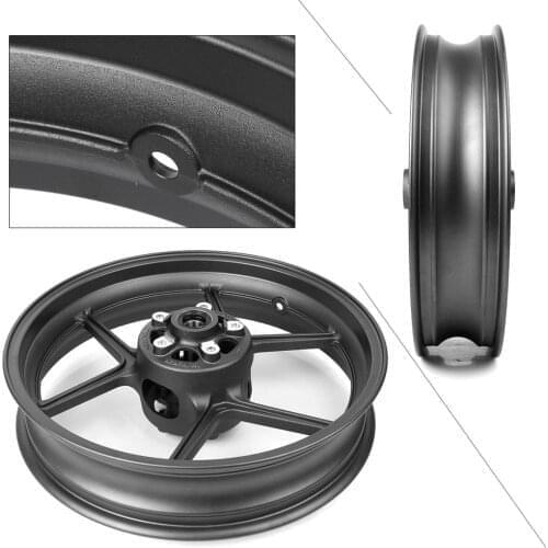 Motorcycle Aluminum Front Wheel Rims For Kawasaki Ninja ZX10R 400 ER-6N/F Versys 650 Z1000SX Z800 Z1000 Z750/S ER4N Matte Black