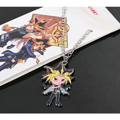 Cartoon Yu-Gi-Oh! Yugi Muto metal pendant necklack alloy fashion chain