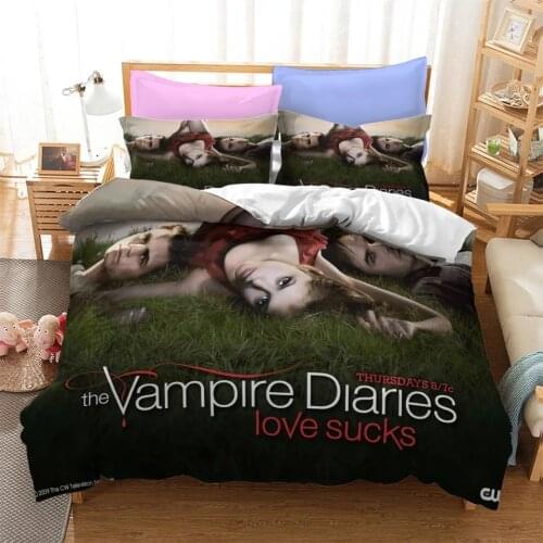 Damon Salvatore 3D Printed Bedding Set Duvet Cover KING Queen Full Twin Size for Bedroom Decor