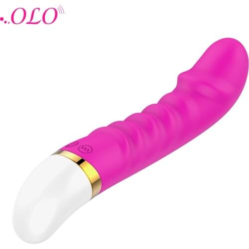 OLO 12 Speed Battery Powered Adult Products G-spot Dildo Vibrator Sex Toys for Woman Vagina Clit Massager Female Masturbator