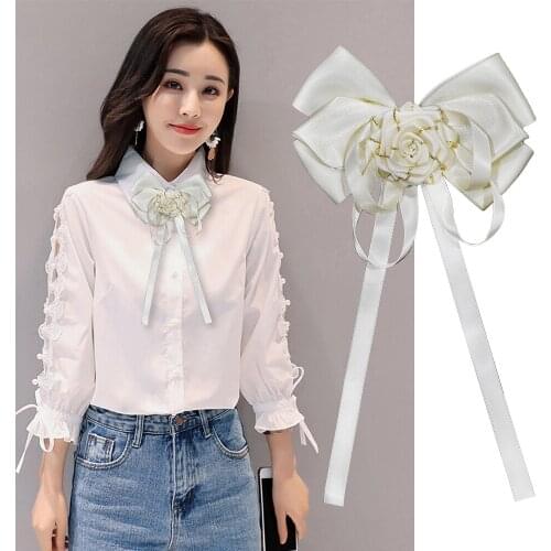 Original Handmade Ribbon Bow Tie Mens Womens College Style Shirt Uniform Business Banquet Wedding JewelryKorean British Bowtie
