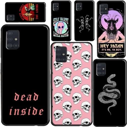 Pastel Occult Gothic Skull Aesthetic Case For Samsung A51 A71 A11 A31 A10 A20 A30S A40 A50 A70 A20e A21S A12 A32 A42 A52 A72