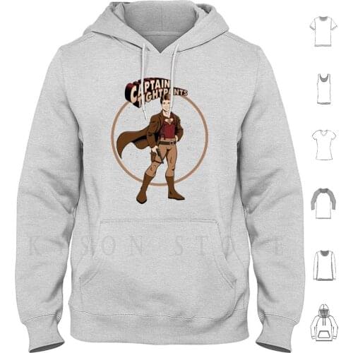 Captain Tightpants Hoodies Long Sleeve Mal Superhero Captain Tight Pants Browncoat Brown Coat