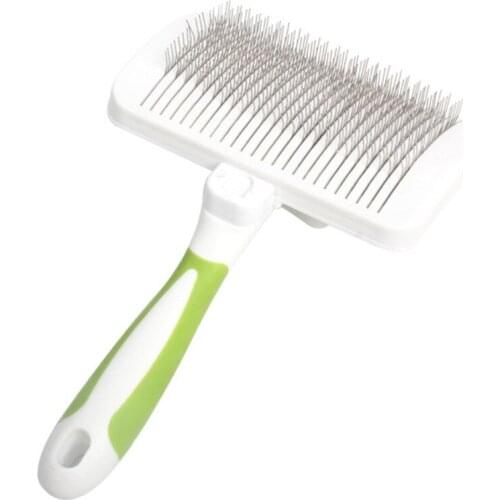 Pet Grooming Hair Cleaning Comb Dogs Cat One-Click Hair Removal Combs Knotting And Floating Hair Removal Skin Massage