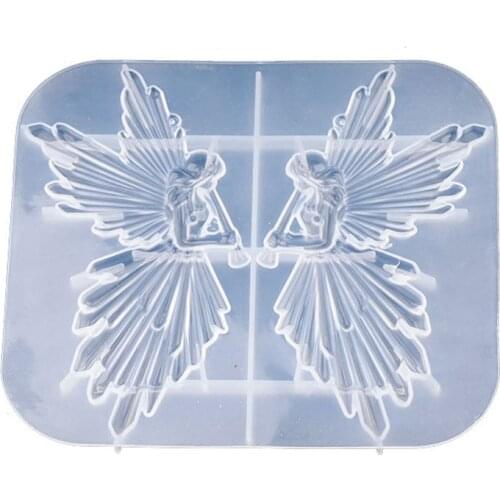 Girl with Flute Epoxy Resin Molds DIY Angel Plaster Aromatherapy Silicone Mould Handmade Crafts Jewelry Tool