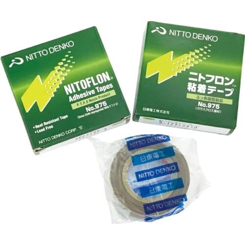 T0.12mm*W13mm*L10m Nitoflon Insulation Tape 975 Fiber Glass Adhesive Tapes