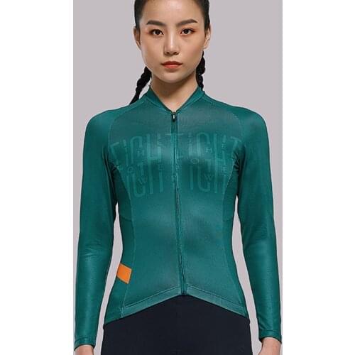 Santic Womens Long Sleeve Cycling Shirt Lady Lightweight Sports Riding Clothing Mountain Mtb Bicycle Jerey Pro Team Cycling Top