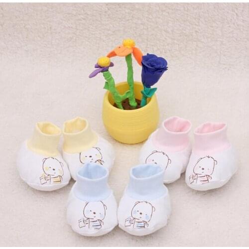 1 Pair Newborn Cartoon Soft Cotton Baby Foot Socks Breathable Foot Protection Infant Casual Shoe Socks